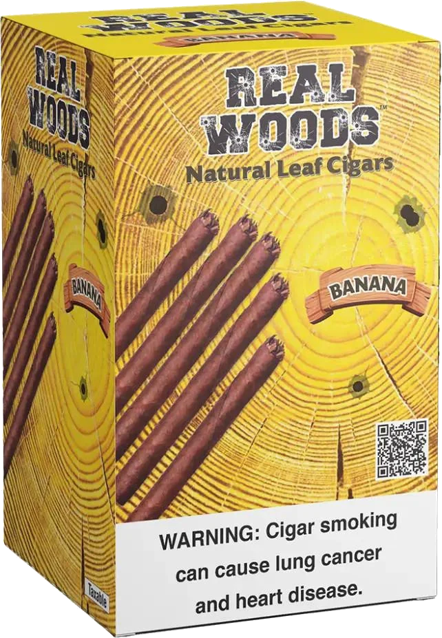 Real Woods Banana pack, three-quarter view