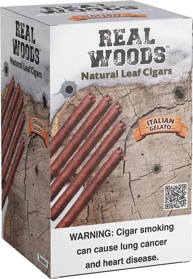 Real Woods Italian Gelato pack, three-quarter view